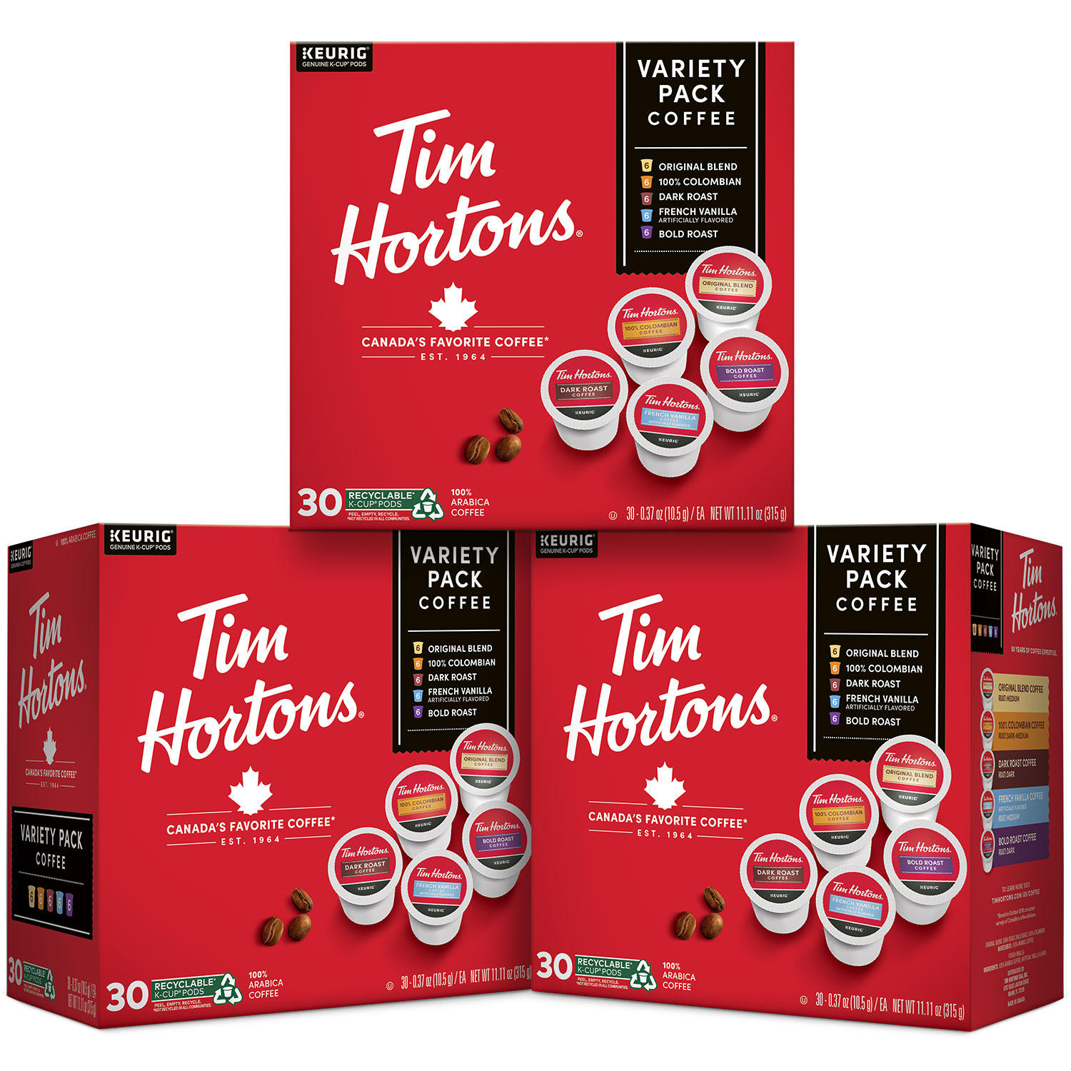 (image for) Tim Hortons Variety K-Cup Coffee Pods (90 ct.)